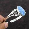 Owyhee Blue Opal Gemstone Bangle 925 Sterling Silver Bangle Handmade Adjustable Cuff Bracelet Latest Design Bangle Silver Jewelry For Gifts