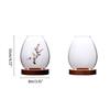 Windproof Candle Shade Cover Candle Shade Cover with Wood Base Home Decorations
