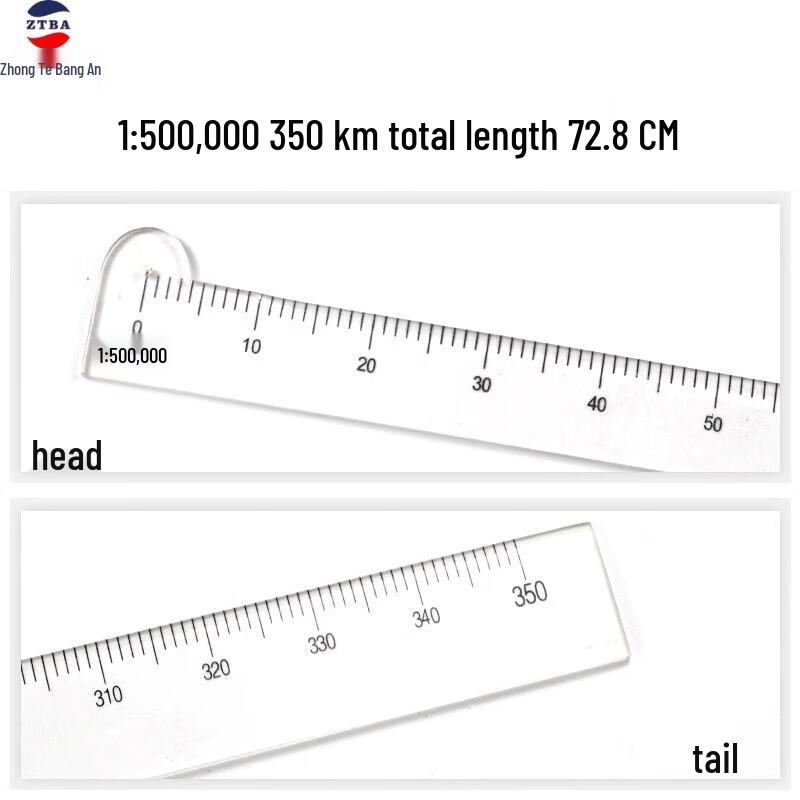 Professional Navigation Chart Ruler