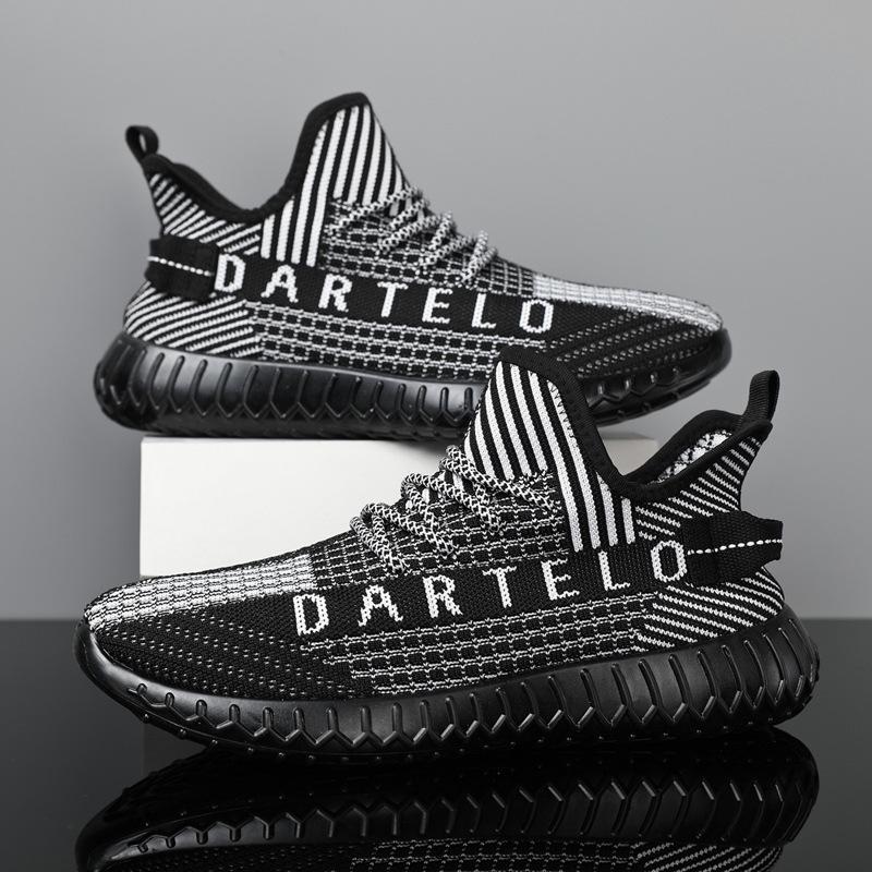 Frühlings- und Herbstschuhe für Herren neuer Trend lässige Kokosschuhe koreanische Version Mode atmungsaktive fly-gewebte Sportschuhe Herren Laufschuhe