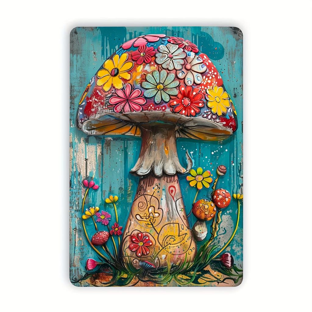 Vintage Bird Cactus Flamingo Metal Tin Sign Wall Art for Home, Bar, Garage & Garden Decor | Easy-Hang Vintage Animal Design