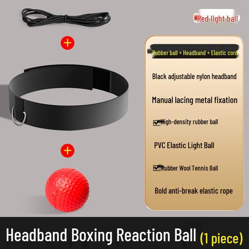 Magic Tyson Boxing Reflex Ball Training Headband for Children's and Adult's Concentration and Skill Development