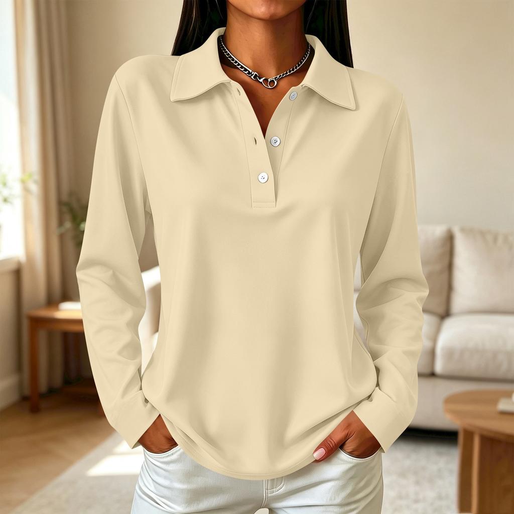 Women's Fashion Casual Button Down Long Sleeve Top
