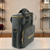 Waterproof Record Storage Bag with Strap Portable Record Shoulder Bag Large Capacity Thicken Padded CD Bag for Music Lovers Gift