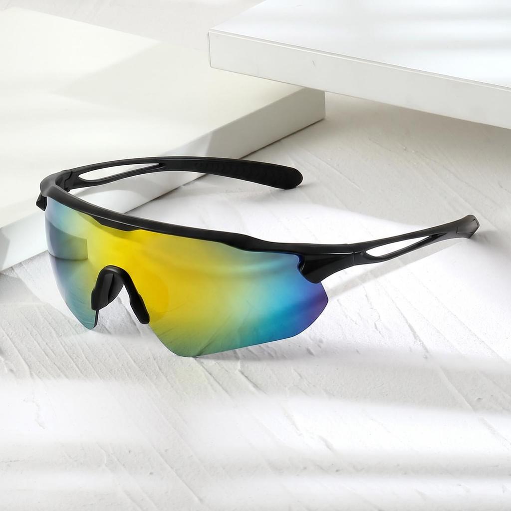 New European and American fashion outdoor sports sunglasses ins personalized colorful versatile cycling windproof eye protection sunglasses