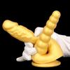 Double Dildos Female Masturbation Double Penetration Both Vagina and Anus Big Penis with Suction Cup Sex Toy Anal Plug Penis