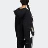 Adidas Originals Trefoil Side Button Sports Pullover Hoodie Women hoodies Black HC6574