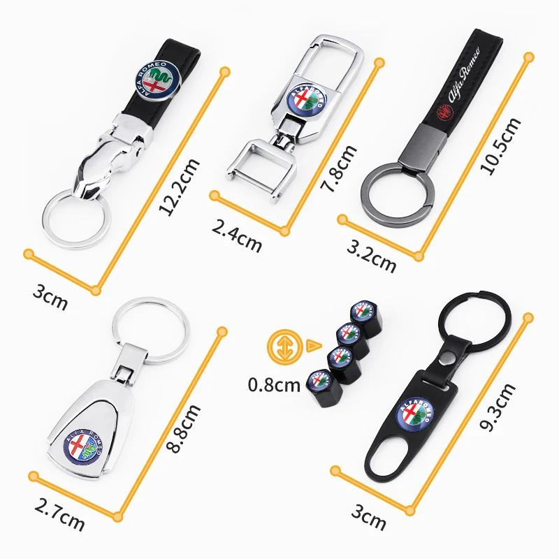 Adesivi per Auto Per Alfa Romeo Articoli per Auto Emblema 3D in Metallo per Styling Auto Portachiavi Anelli Portachiavi Per alfa romeo 159 147 156 giulietta