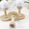 3Pcs Golf Tennis Ball Support Bracket Baseball Display Stand Wood Baseball Holder Softball Baseball Accessories Enduring