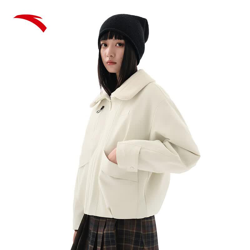 Anta Women's Short Padded Lapel Cleanfit Jacket