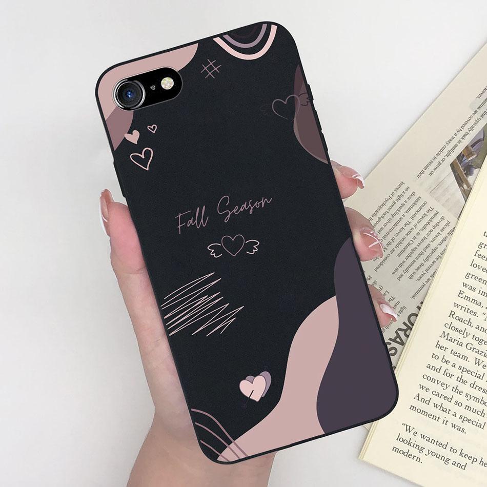 For Apple iPhone 7 8 Plus Back Cover Fashion Pattern Soft Silicone Anti Slip Phone Case For iPhone 7plus 8plus Funda Capa Shell