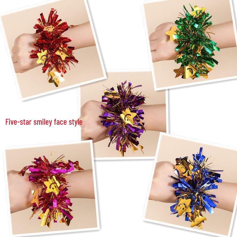 Children s Day Smile Face Plastic Wrist Flowers