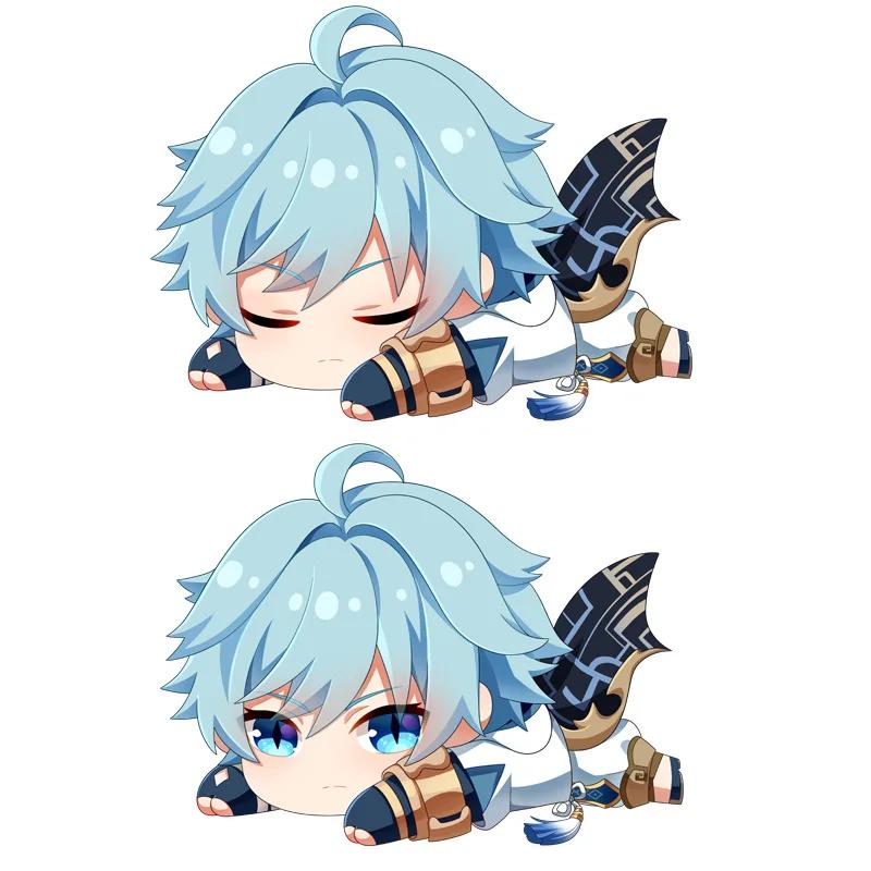 Genshin Impact Plush Pillow Anime Plushie Sofa Cushion Paimon Amber Lumine Keqing Klee Barbara Cartoon Stuffed Toy Birthday Gift