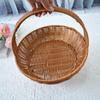 Hand-Woven Rattan Storage Basket