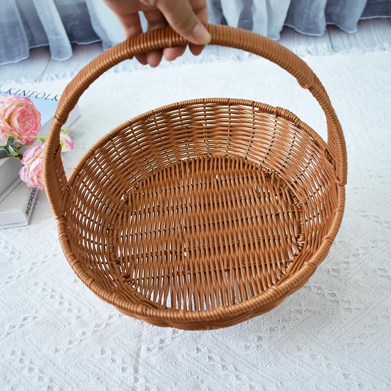 Hand-Woven Rattan Storage Basket