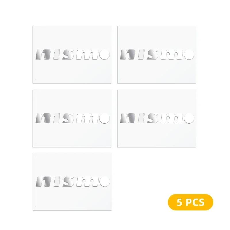 2/5/10pcs Car Emblem Logo Decorative Stickers Badge Decal Interior Styling For Nissan Nismo Tiida Teana GTR Juke Qashqai