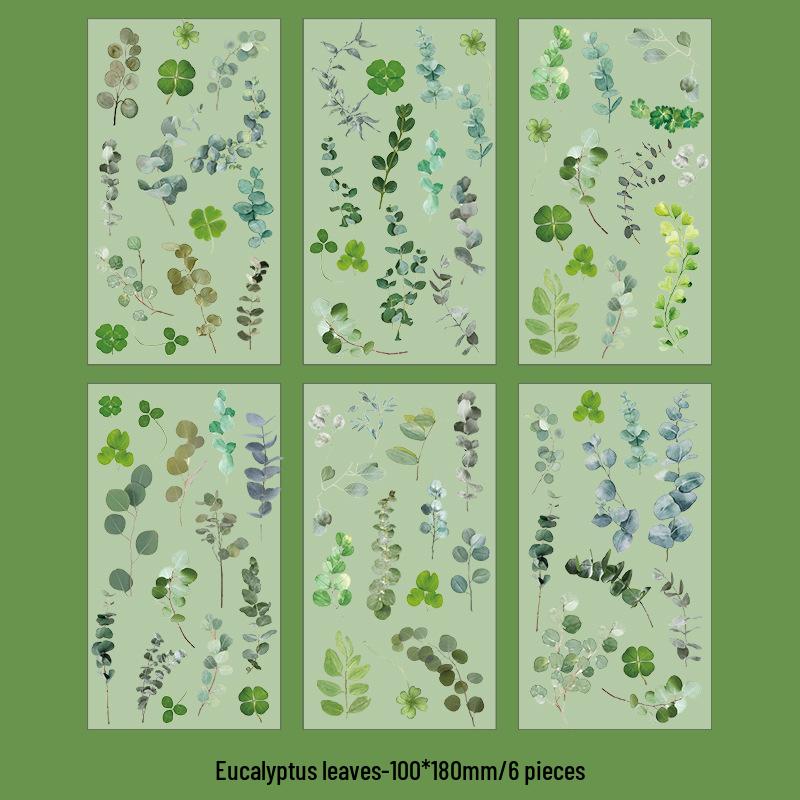 

Retro Floral Plant Stickers: Waterproof DIY Décor for Kids Crafts, Bottles & Journals