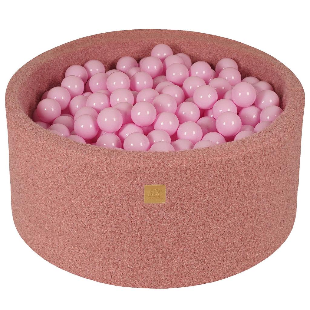 Piscina di palline rotonda MeowBaby® Boucle rosa