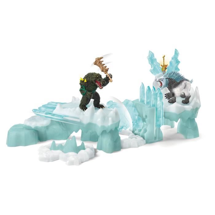 Coffret Attaque de la forteresse de glace, Tigre à dents de sabre et crocodile de combat, Schleich 42497 Eldrador Creatures, dès 7 a