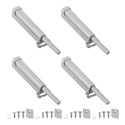 4pcs No Handle Press Release Catches Cabinet Door Opener for Cabinet Door Quiet & Strong Plastic Push Latches Hardware