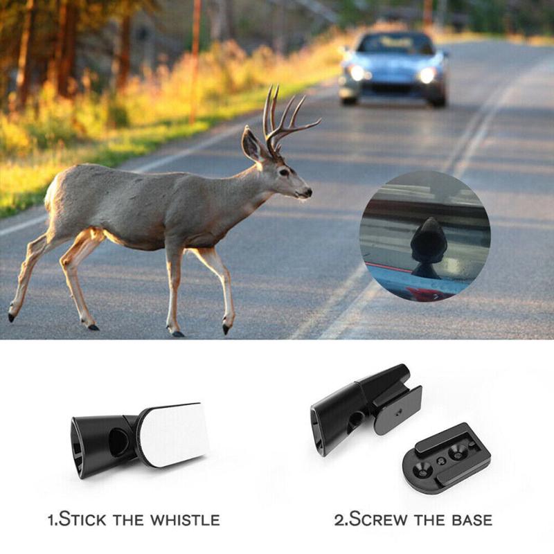 4pcs Ultrasonic Car Deer Whistle Deer Warning Devices Auto Safety Animal Repeller For Cars