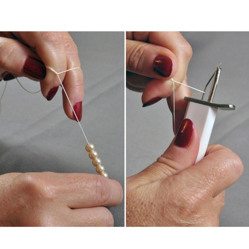 Bead Knotting Tool Bead Knotter Pearl Jewelry Making Tool for DIY Jewelry Pearl Stringing Beading Tools Easy to Use