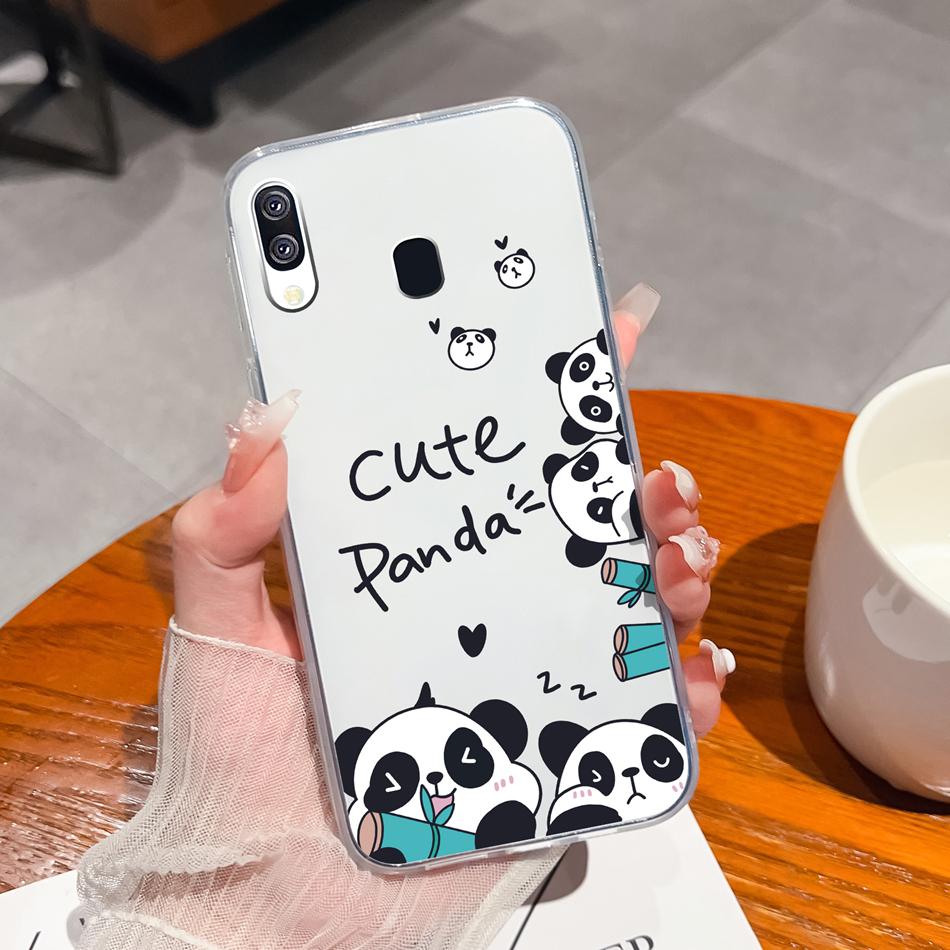 For Samsung Galaxy A40 A41 Phone Case Simple Creative Clear Back Cover For Samsung A 40 A 41 Soft TPU Silicone Anti Drop Fundas