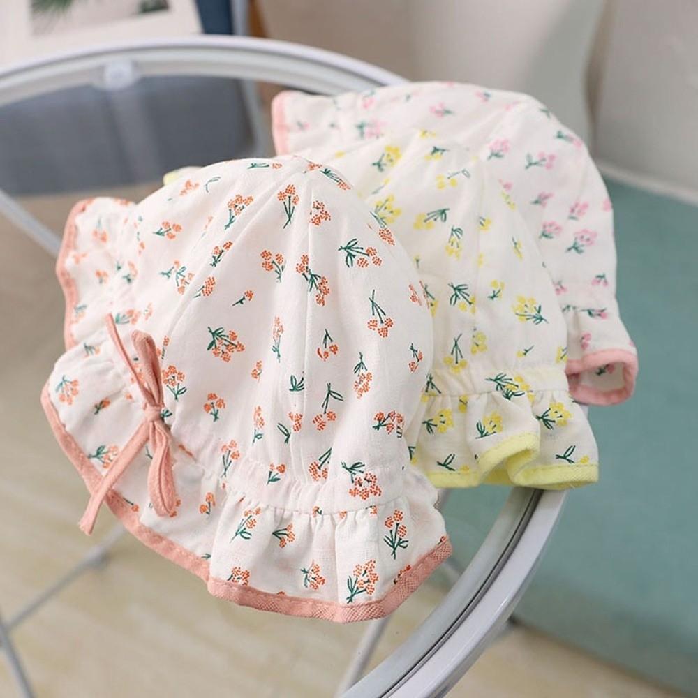 Drawstring Visors Baby Hat Lovely Bow Children Hat Cute Infant Hat  Girl