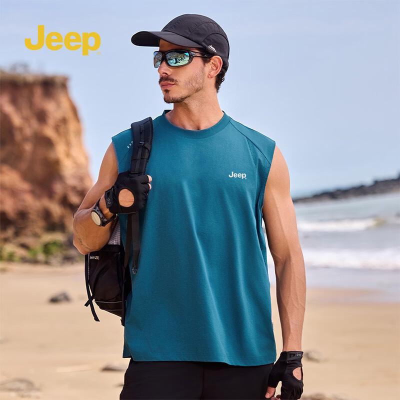 JEEP Men's Summer Lightweight Casual Sleeveless Tank Top