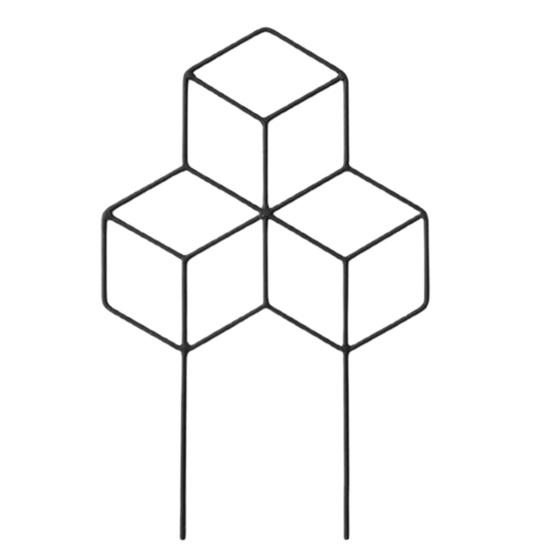 

Подставки для растений. Изысканное качество изготовления. Квадратная форма, широкое использование. Металлическая опорная рама для садовых растений для баклажанов. чёрный