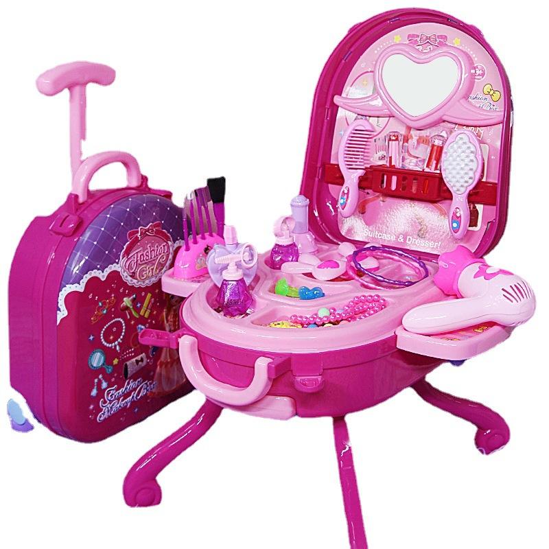 Toy Vanity Case Set Children'S Dresser Toy Gift Girl 3-6 Years Old Suitcase Birthday Gift