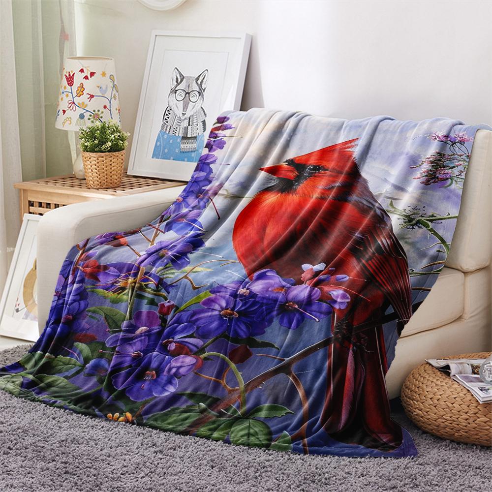 1 Manta de Franela con Estampado de Dibujos Animados, Alta Calidad, Cómoda para Todas las Estaciones, Decoración del Hogar, Calidez y Confort, Perfecta para Regalo de Navidad o Cumpleaños