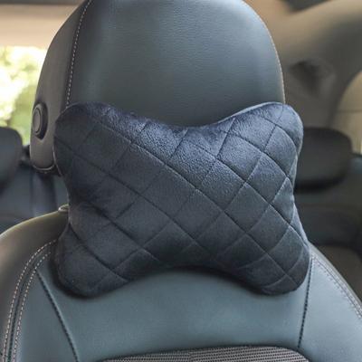 Autokissen, Nackenkissen, Auto-Kopfstütze, Plüsch-Stepp-Autositzkissen, Auto-Halswirbelsäulenkissen, Auto-Autozubehör