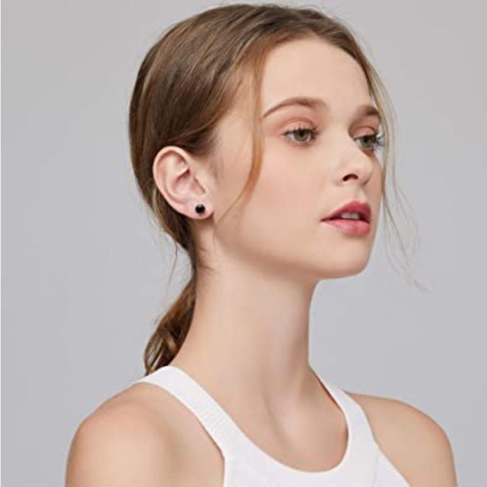 Black Awn Classic Stud Earrings Black Earrings for Women Stud Earring Jewelry Gift