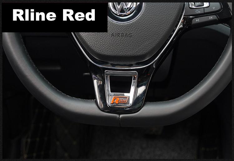 Pro VW Styling nového vozu Znak na volant z měkké smaltované nálepky pro Volkswagen golf 6 golf 7 POLO Tiguan PASSAT B7 TOURAN Scirocco Ac