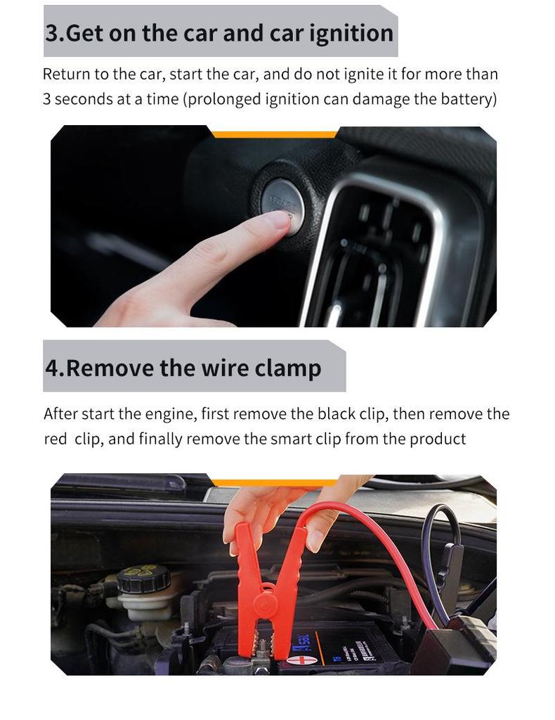 All-in-One Cross-Border Vehicle Emergency Jump Starter & Air Inflator