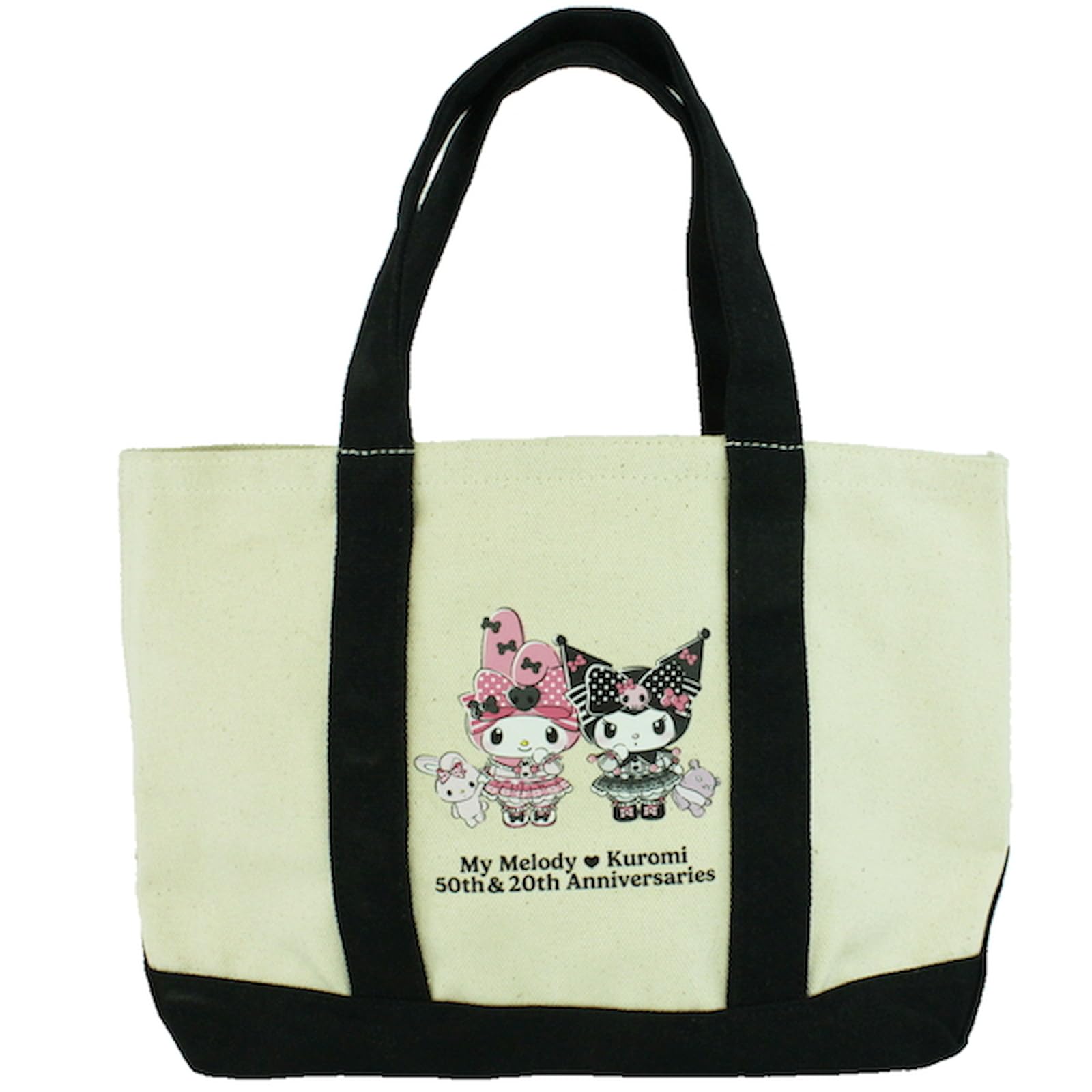Двухцветная холщовая сумка-тоут My Melody & Kuromi