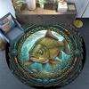 Underwater Serenity Carp Round Area Rug Under Office Chairs Bedroom Living Room Home Decor