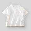 Summer Boys' Short Sleeved T-shirt White Children's T-shirt Half Sleeved Solid Color Top