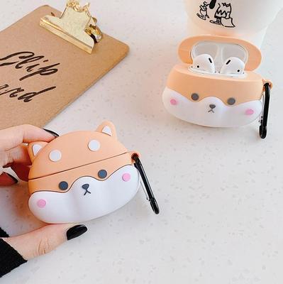 Cute 3D Dog Animlas Earphone Protective Case for AirPods 1 2 / Airpods Pro / Pro 2 / Airpods 3 (2021) Soft Silicone Wireless Earphone Case Covers