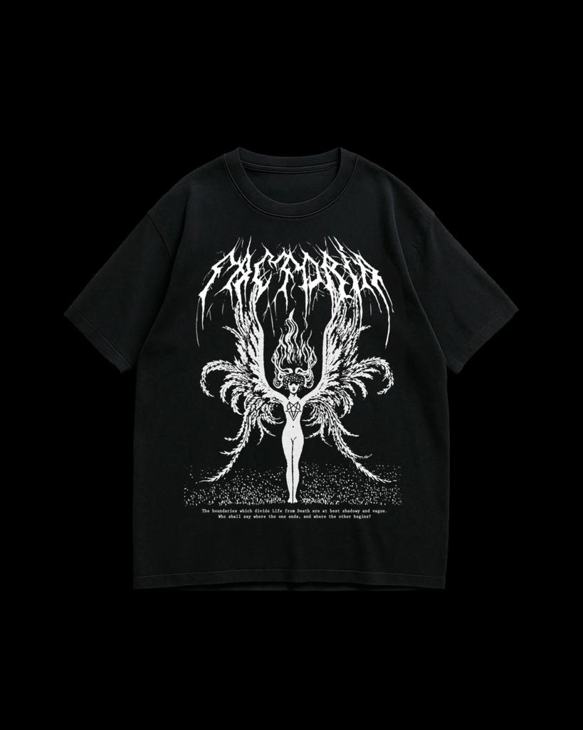 Gothic Men Black Pure Cotton Tshirt Religious and Subculture Dark Style Women Tshirt Philosophical Statement Personalized Top