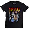 Oficiálně licencované pánské černé tričko Nirvana Unplugged 100% bavlna Pánská trička Top Tričko Kurta Cobaina