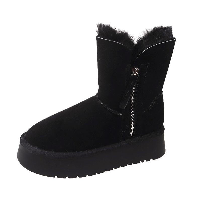 

[youshilai] Snow boots women s winter warm cotton shoes 2025 new velvet non-slip Northeast large cotton shoes 40
