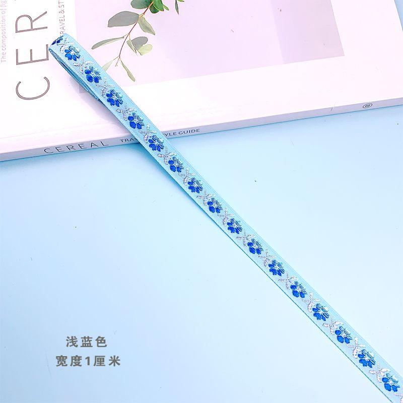 1cm Babykleidung Jacquard-Gurtband Spitze, Fächer-Saumstreifen Stoff Acht Schätze Gürtel Ethnische Accessoires Hut Dekorativer Gürtel