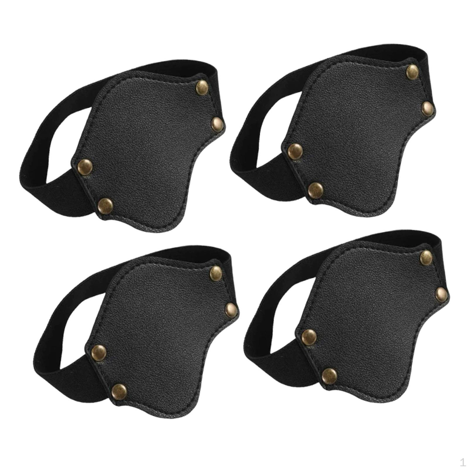 4 Pieces Motorcycle Shoe Protector Pads, Boots Covers Easy to Use Wear Resistant