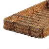 Farmhouse Hand Woven Serving Tray Entryway Keys Storage Trays Decorative Rustic Fruit Bowl Holder