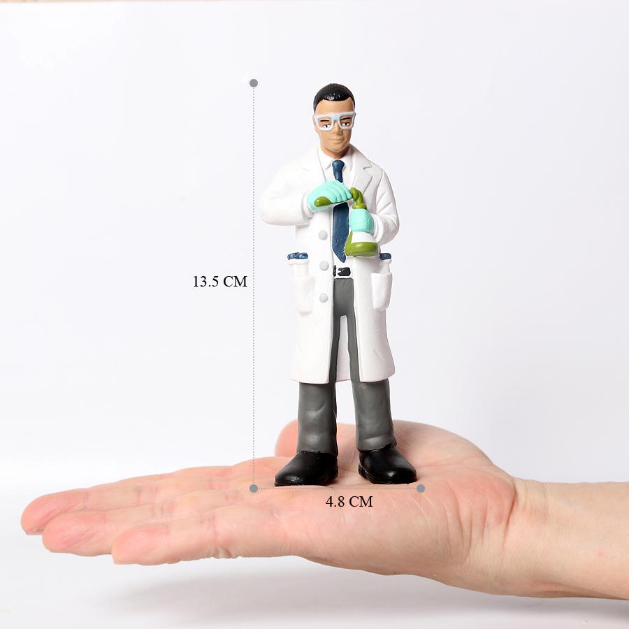 People Miniature Figures Blue collar White collar Firefighter Police Doctor Soldier Fireman Chef Teacher Action Figure Kids toys