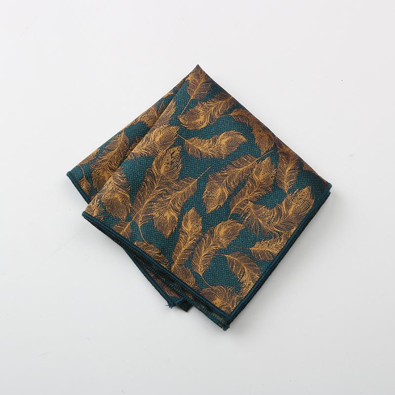 2024 Dress Business Wedding Suit Pocket Small Silk Square Towel Striped Breast Towel Handkerchief Banquet Gift Box