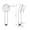Factory School  Bathroom Cheap White ABS Detachable High Pressure Small Handheld Shower Haed with Removable Panel