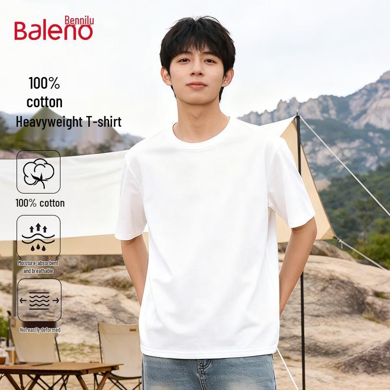 Baleno Men s Pure Cotton Short Sleeve T-Shirt M